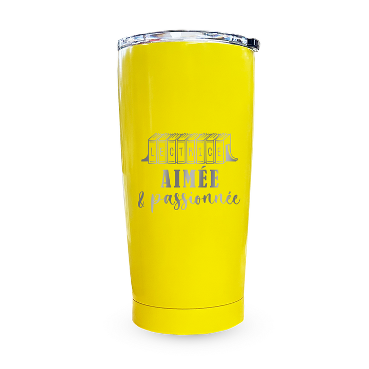 Verre gravé - Lectrice aimée & passionnée