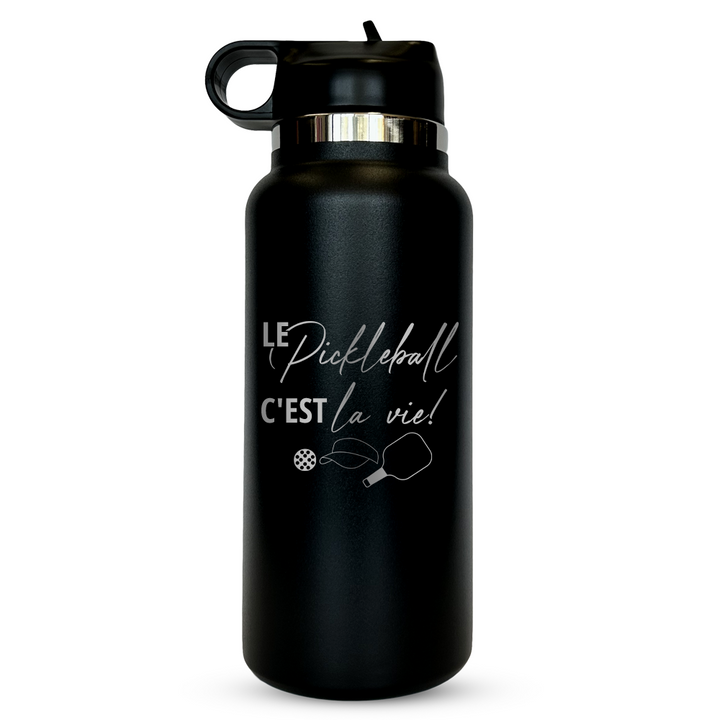 Verre gravé - Le Pickleball c'est la vie