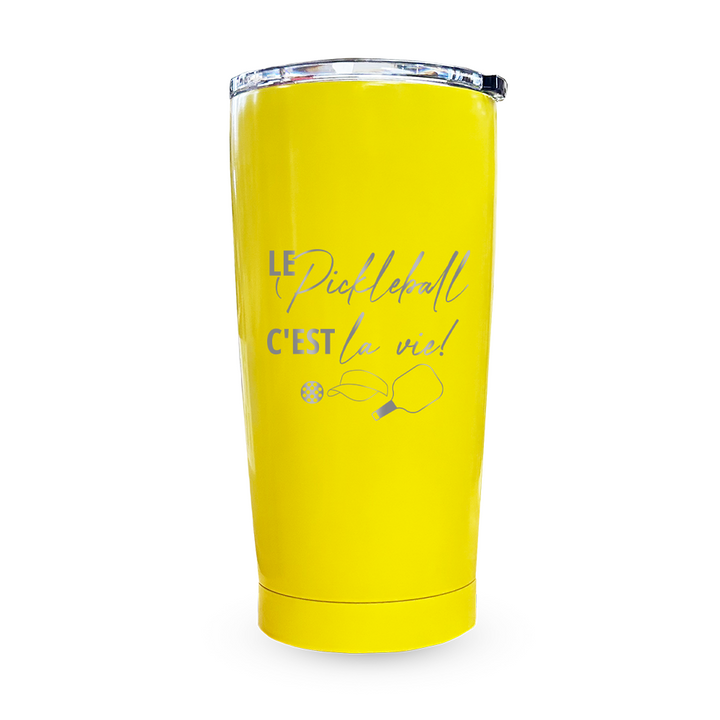 Verre gravé - Le Pickleball c'est la vie