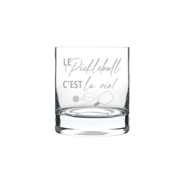 Verre gravé - Le Pickleball c'est la vie
