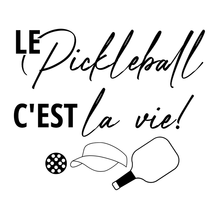 Verre gravé - Le Pickleball c'est la vie