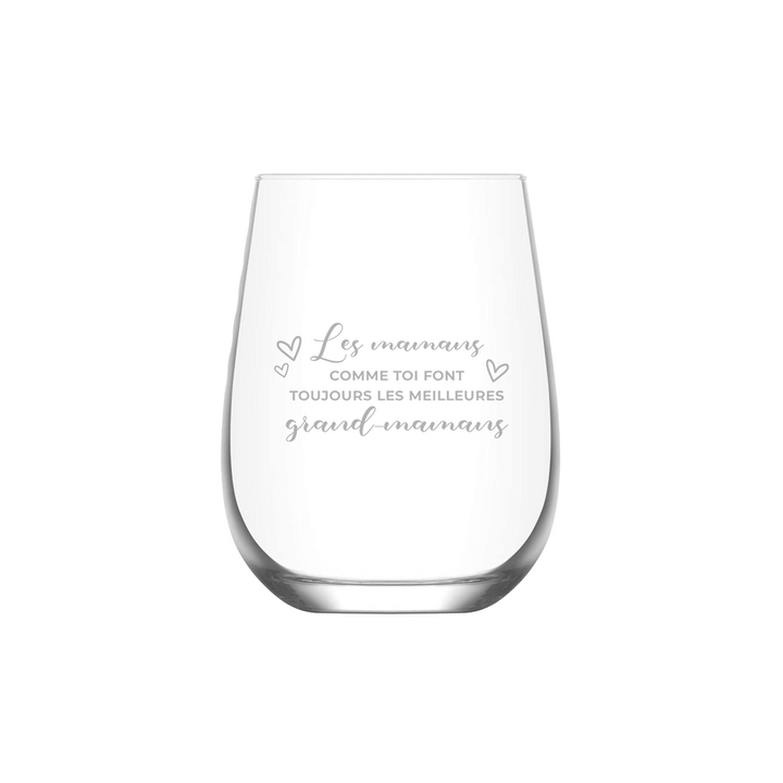 Verre gravé - Mamans comme toi (Grand-maman)