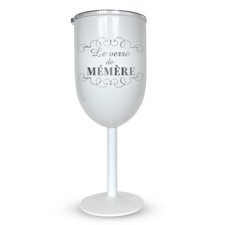 Verre gravé - Le verre de mémère