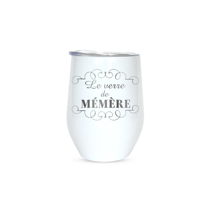 Verre gravé - Le verre de mémère