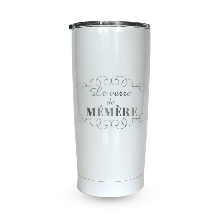 Verre gravé - Le verre de mémère