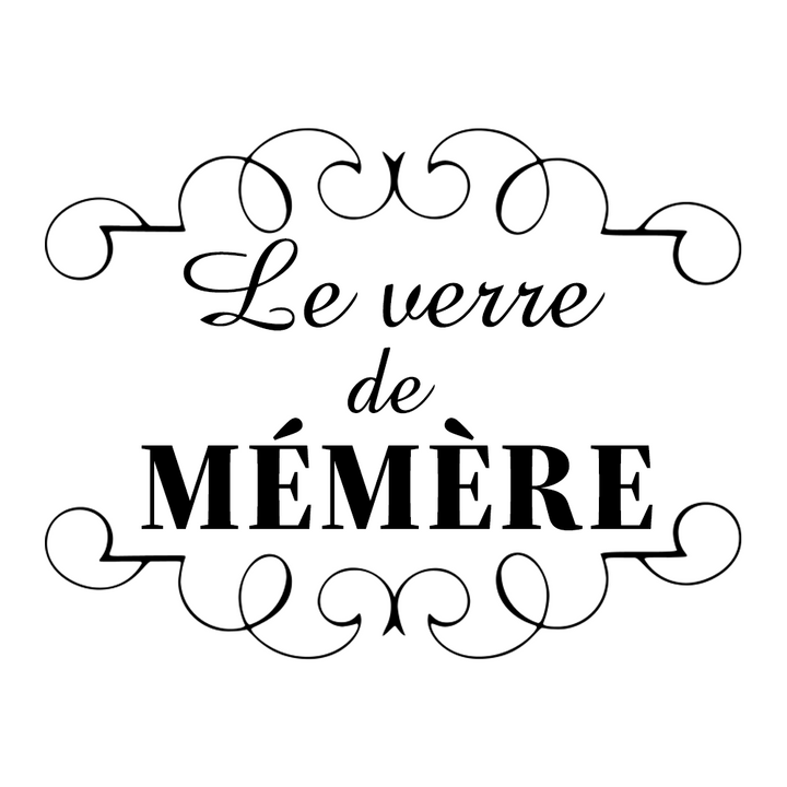 Verre gravé - Le verre de mémère