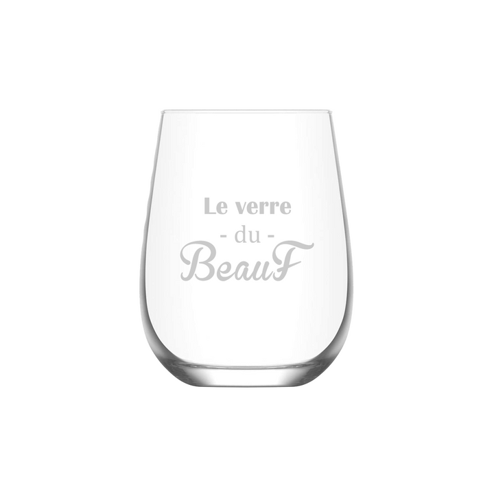 Verre gravé - Le verre du Beauf
