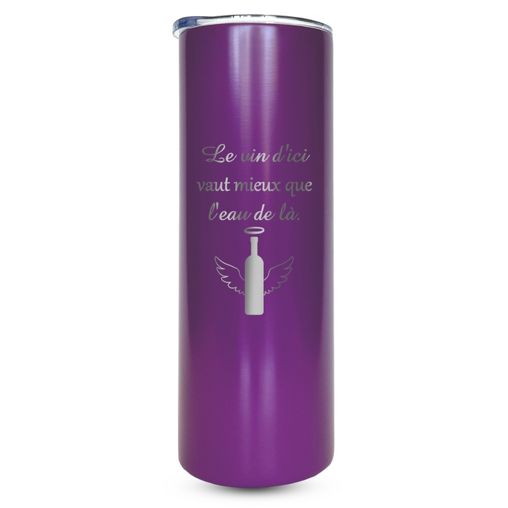 Verre gravé - Le vin d'ici