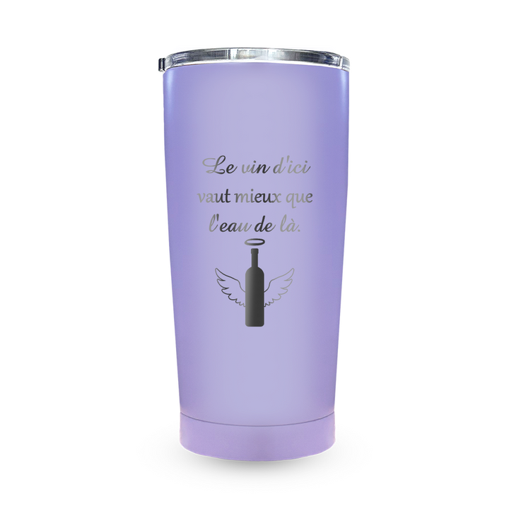 Verre gravé - Le vin d'ici