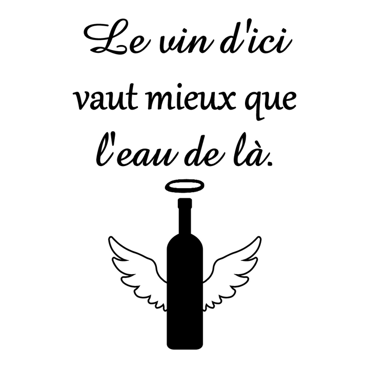 Verre gravé - Le vin d'ici