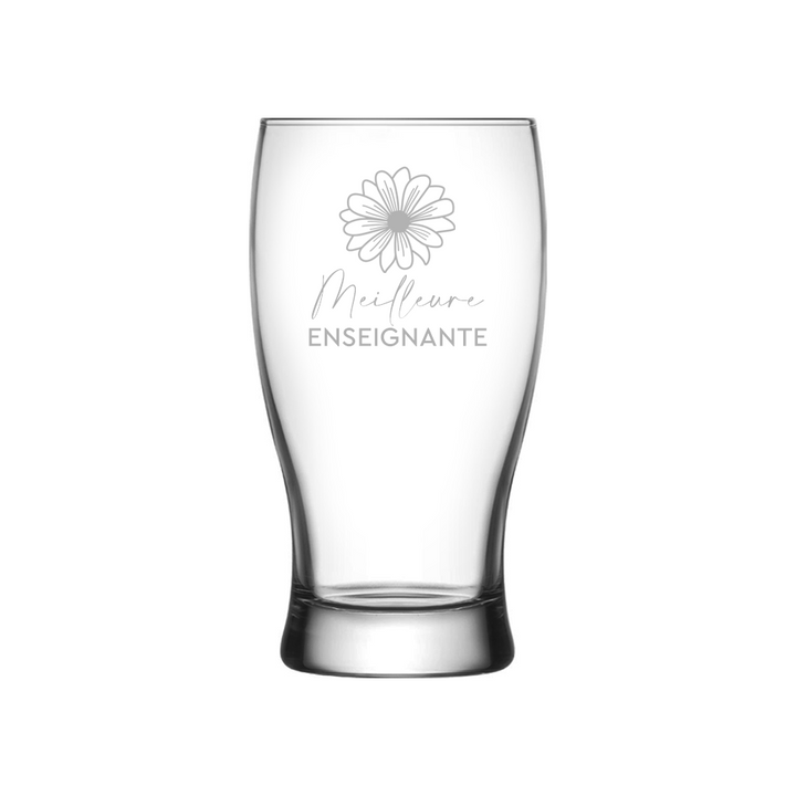 Verre gravé - Meilleure Enseignante