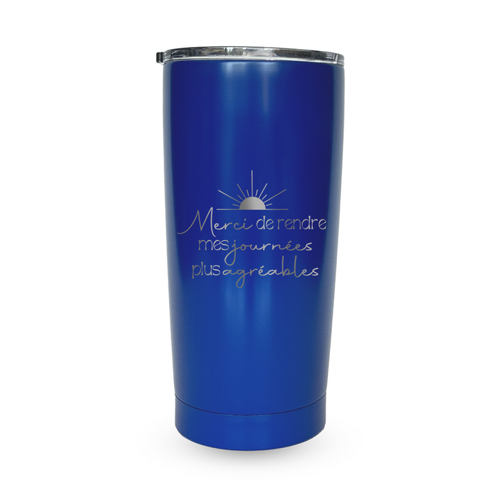 Verre gravé - Merci de rendre mes journées plus agréables