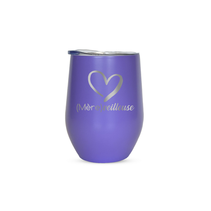 Verre gravé - (Mère)veilleuse