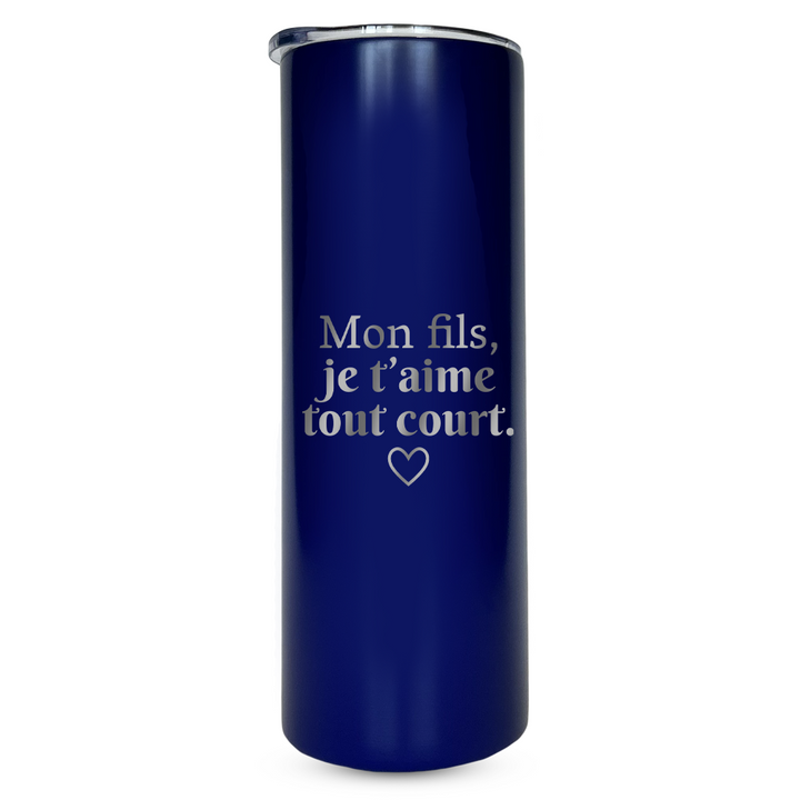 Verre gravé - Mon fils, je t'aime