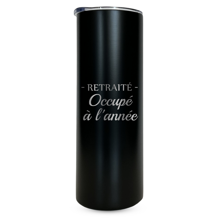 Verre gravé - Retraité Occupé à l'année