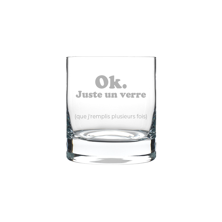 Verre gravé - Juste un verre