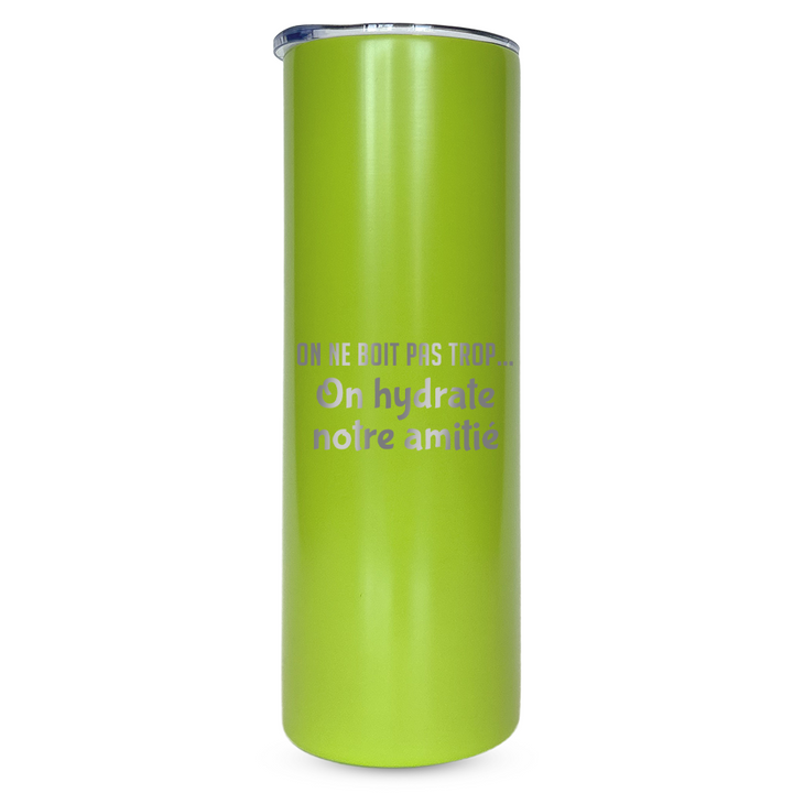 Verre gravé - On hydrate notre amitié