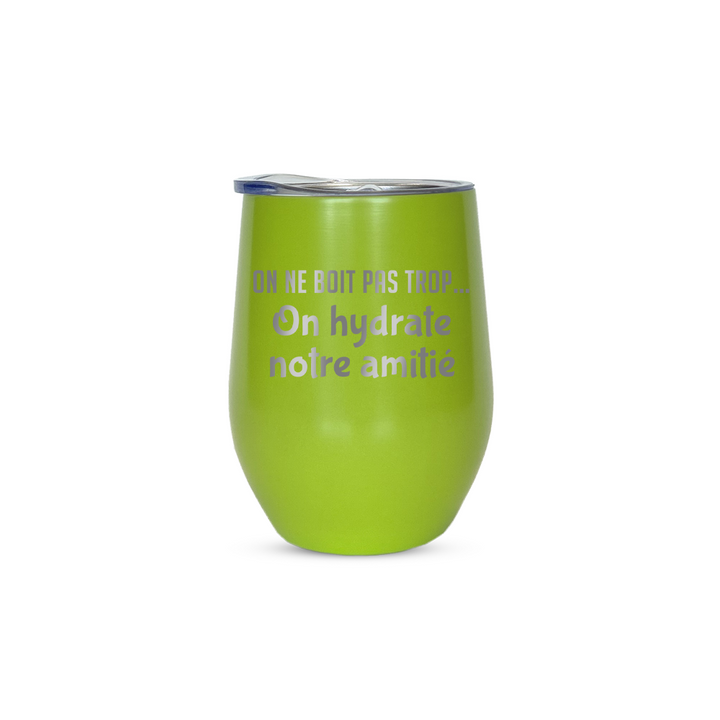 Verre gravé - On hydrate notre amitié