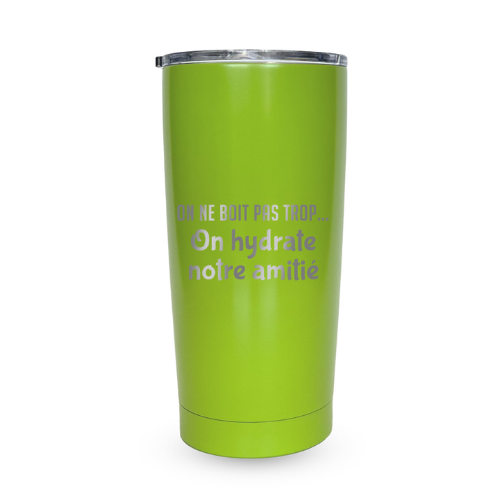 Verre gravé - On hydrate notre amitié