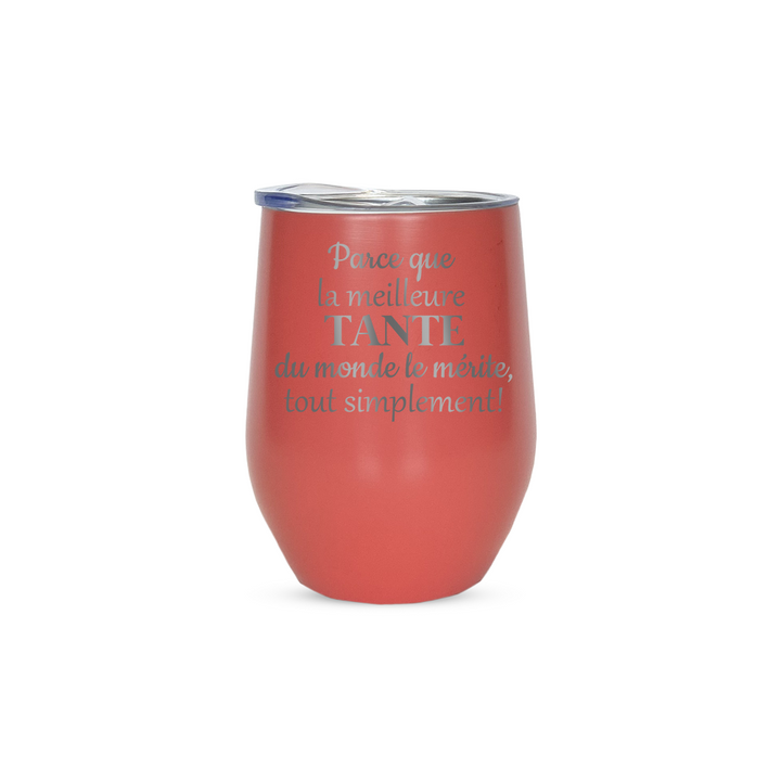 Verre gravé - Parce que la meilleure tante