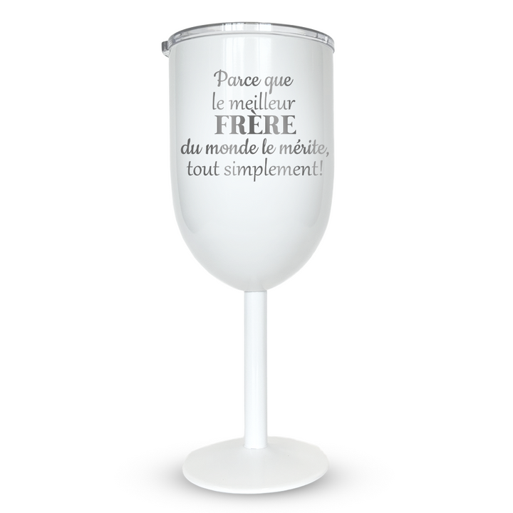 Verre gravé - Parce que le meilleur frère