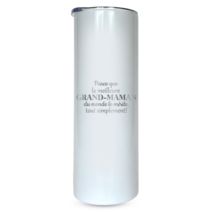 Verre gravé - Parce que Grand-Maman