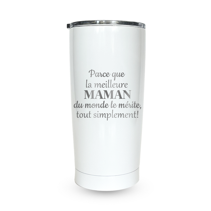 Verre gravé - Parce que la meilleure Maman