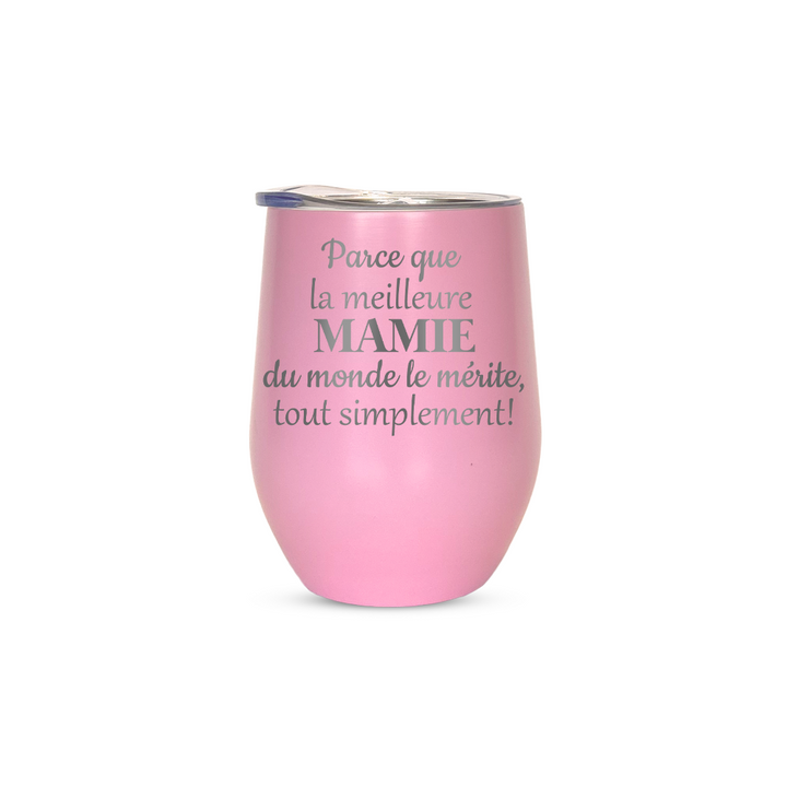 Verre gravé - Parce que la meilleure Mamie