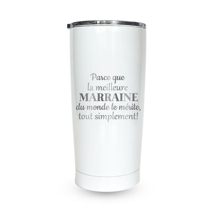 Verre gravé - Parce que la meilleure Marraine