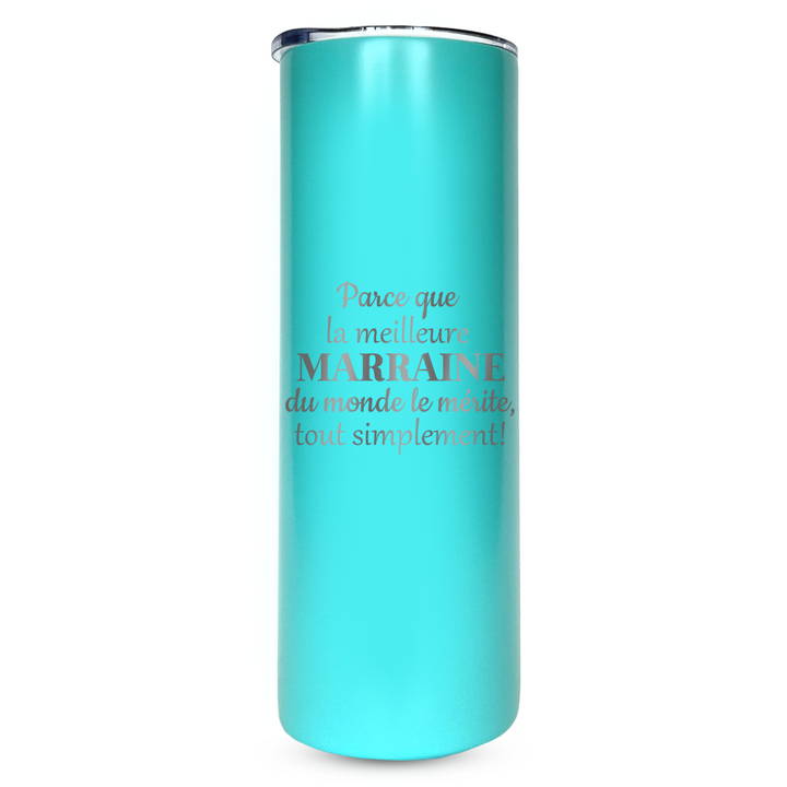 Verre gravé - Parce que la meilleure Marraine