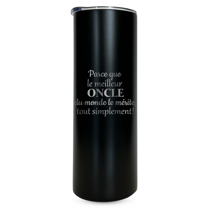 Verre gravé - Parce que le meilleur oncle