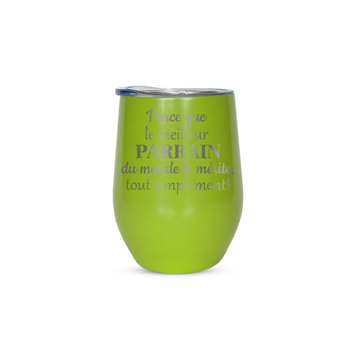 Verre gravé - Parce que le meilleur Parrain