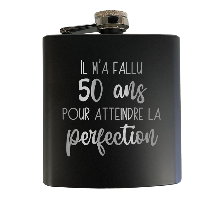 Verre gravé - Il m'a fallu ... pour atteindre la perfection (Âge)