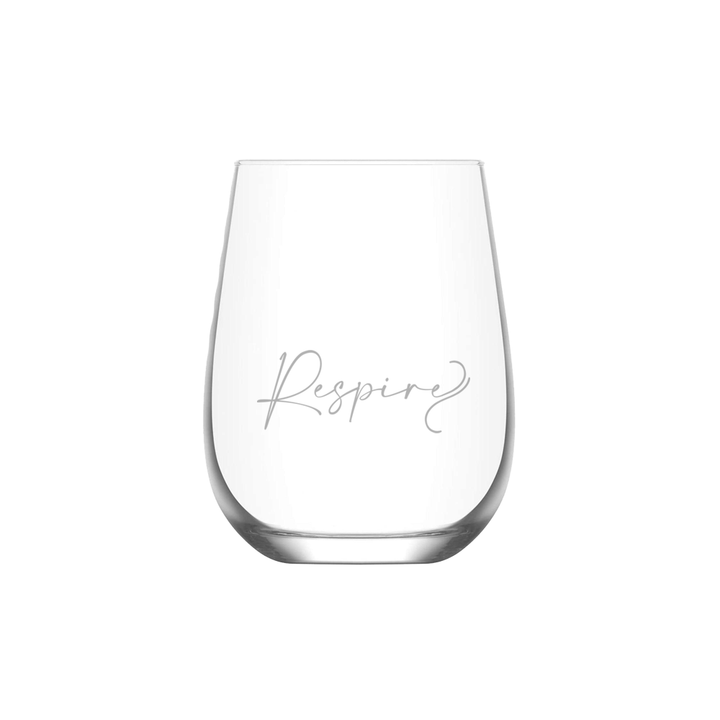 Verre gravé - Respire