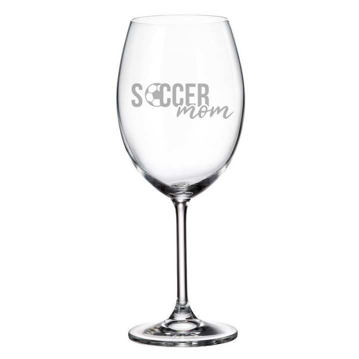 Verre à vin gravé - Soccer Mom