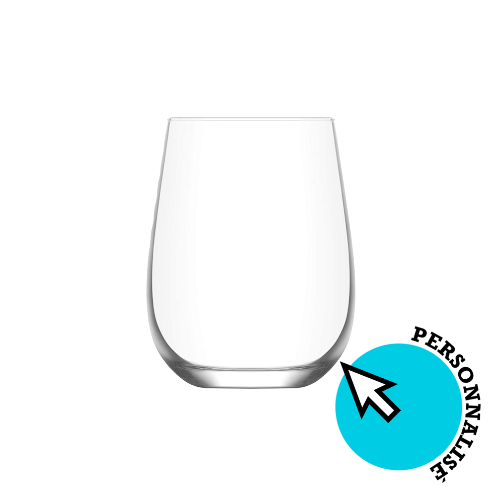 Verre de vin sans pied personnalisable