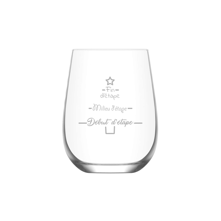 Verre gravé - Le sapin du professeur