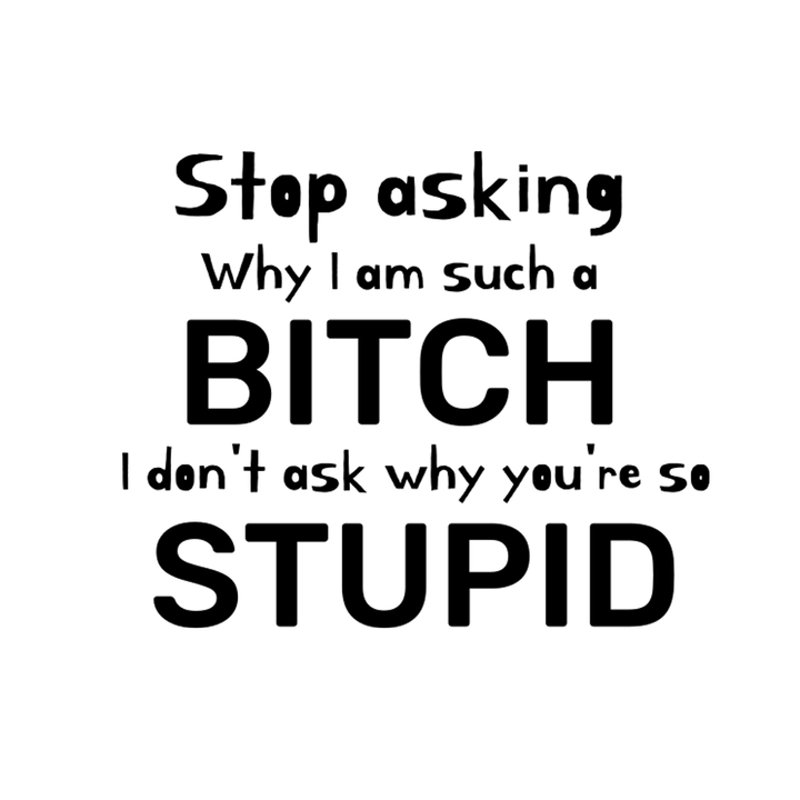 Verre gravé - Stop asking why