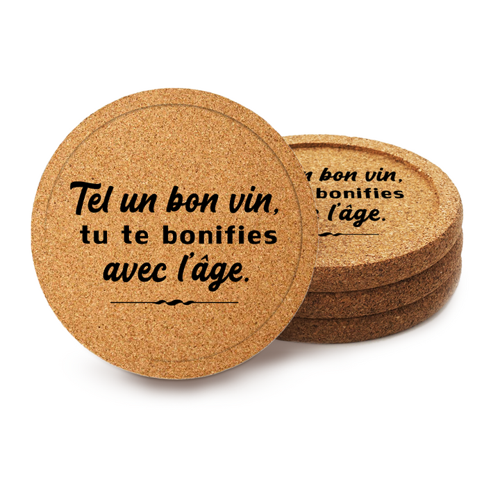 Verre gravé - Tel un bon vin, tu te bonifies avec l'âge