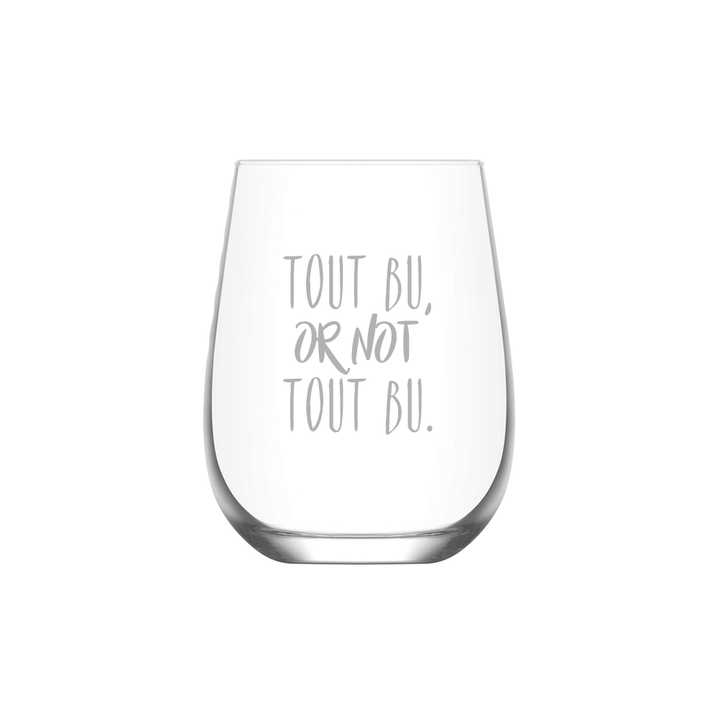 Verre gravé - Tout bu, or not tout bu