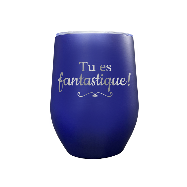 Verre gravé - Tu es fantastique!