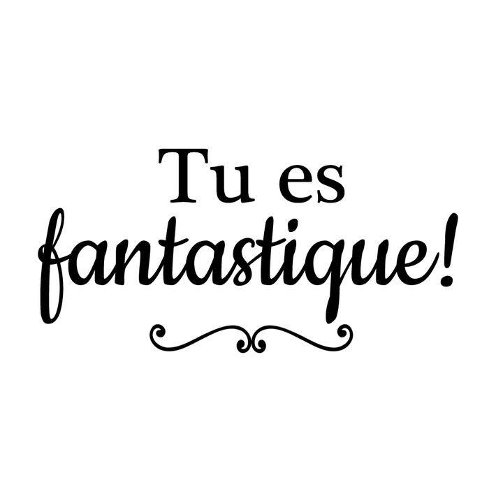 Verre gravé - Tu es fantastique!