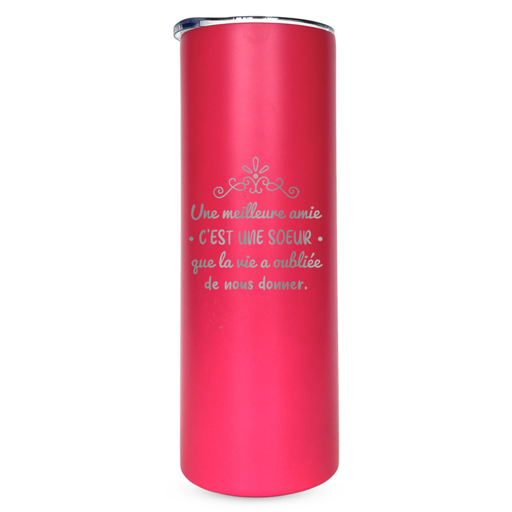 Verre gravé - Meilleure amie (SŒUR)