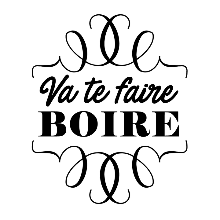 Verre gravé - Va te faire boire