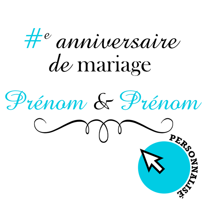 Verre gravé - Anniversaire de mariage