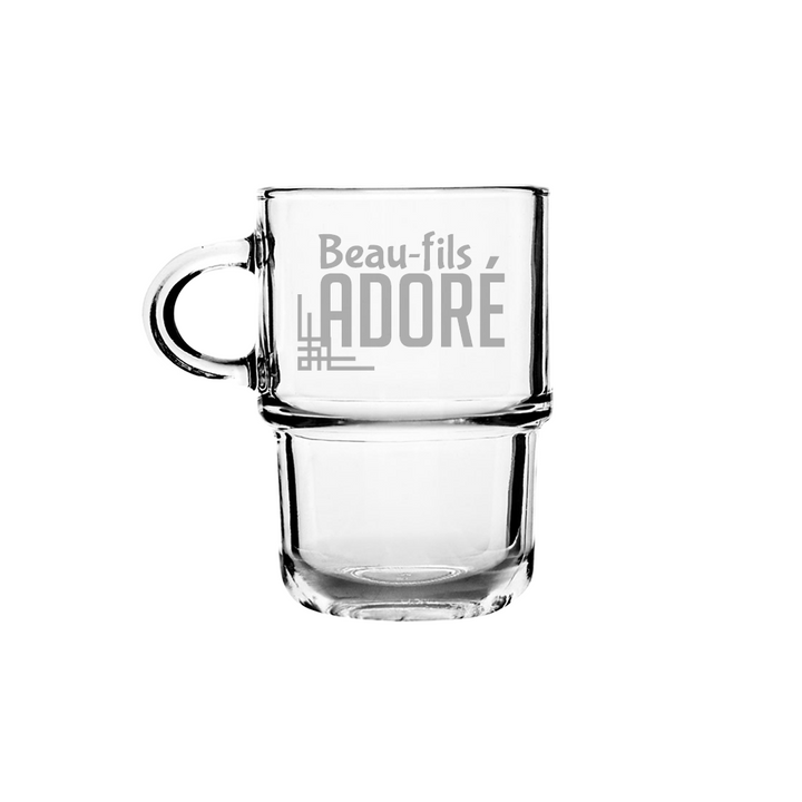 Verre gravé - Beau-fils adoré