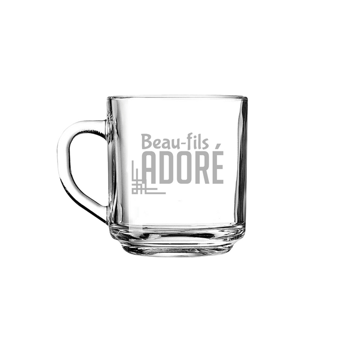 Verre gravé - Beau-fils adoré
