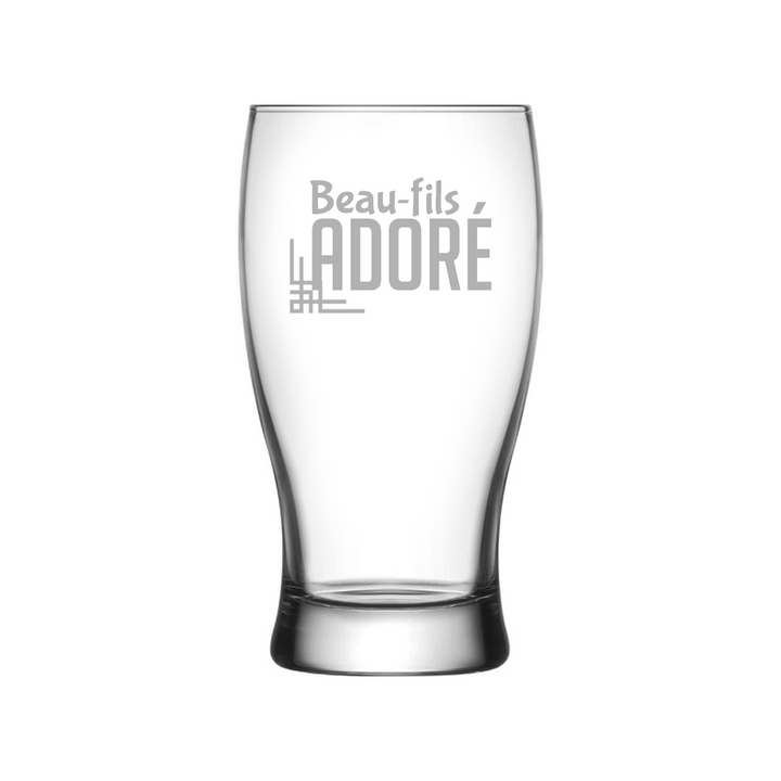 Verre gravé - Beau-fils adoré