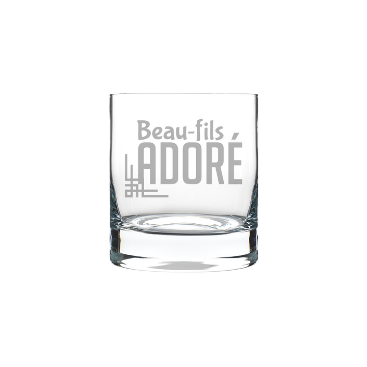 Verre gravé - Beau-fils adoré