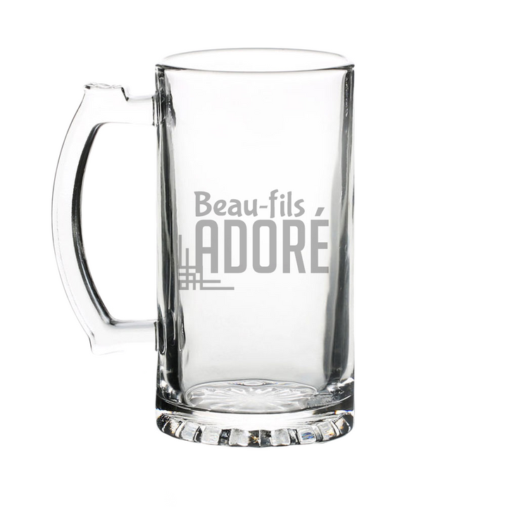 Verre gravé - Beau-fils adoré